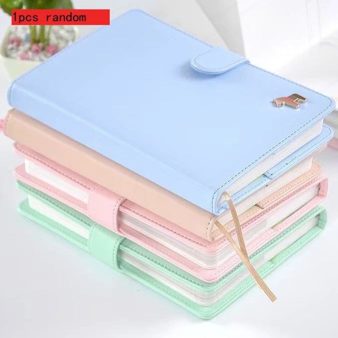 Kawai Handbook Creative Stationery Color Page Illustration Plan Note Diary Schedule Notebook Hand Painted Lovely School Supplies