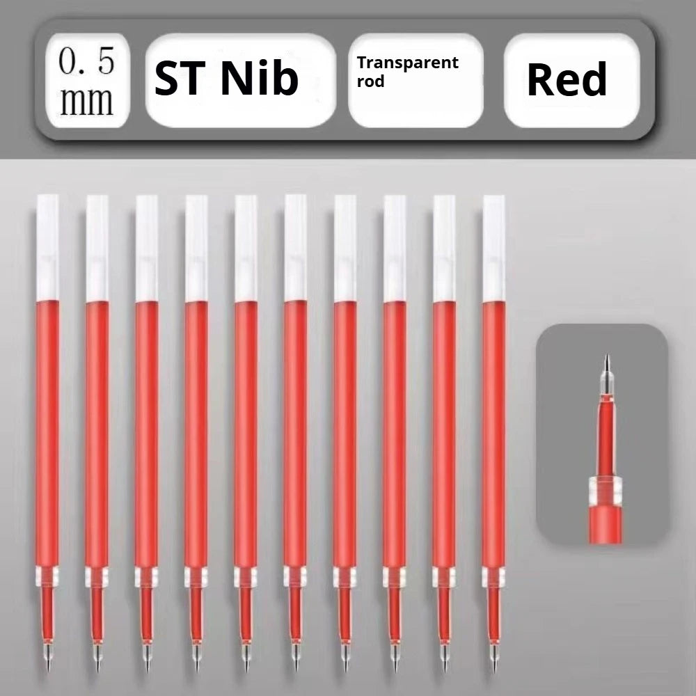 20pcs Red Practice Pens, Error Correction Pens 0.5mm, Smooth Teacher for Marking and Grading Homework, Neutral Pens, Red Pens