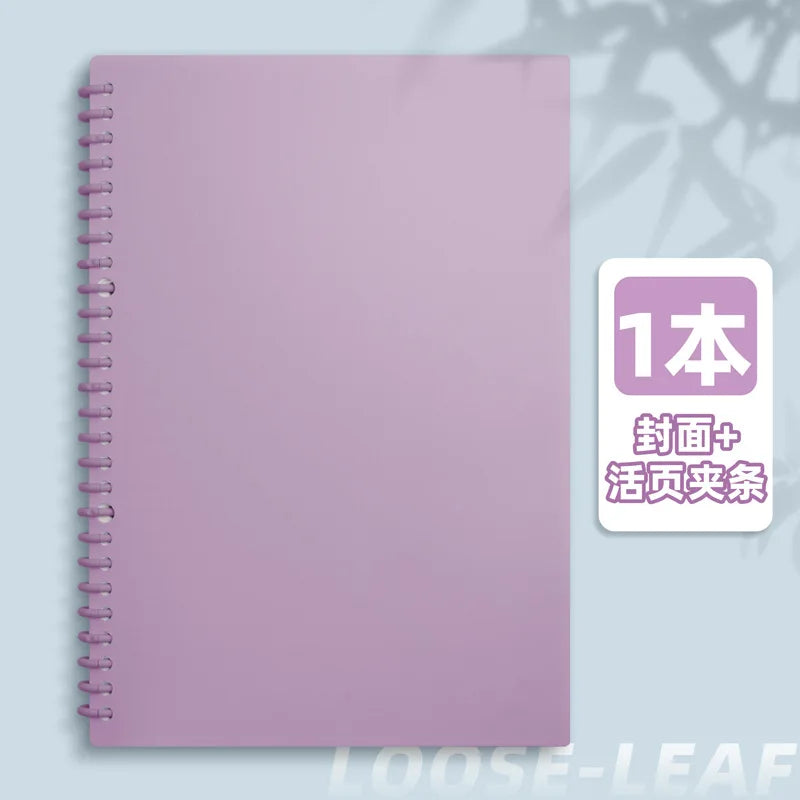 Detachable Spiral Notebook 60 Sheets Macaron Loose Leaf Binder A4/A5/B5 Planner Journal Stationery