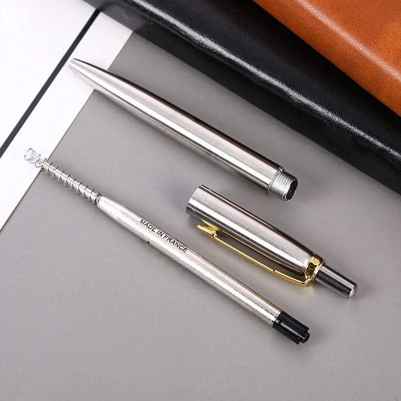 Business Men Birthday Gift Writing Pen SCHOOL STATIONERI High Quality Full Metal Lattice Shape Luxury Ballpoint Pen