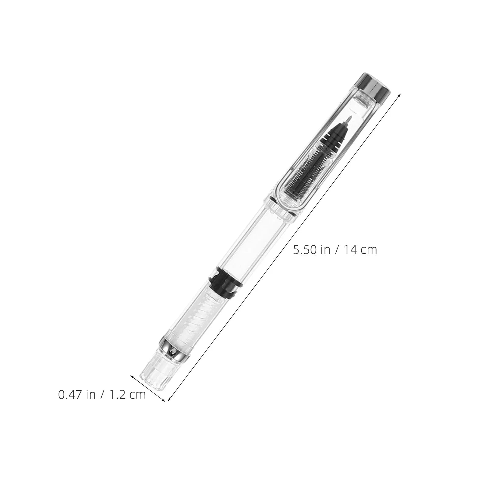 5PCS Piston Filling Fountain Pens 0.38mm Fine Point Refillable Ink Pens for School Office Business Application Travel Journaling