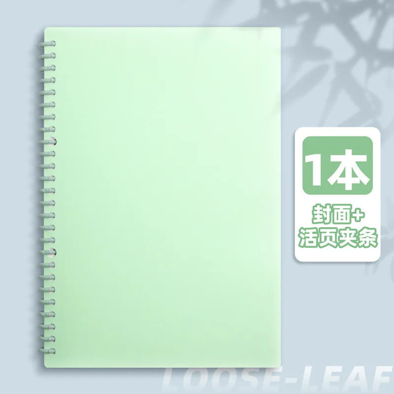 Detachable Spiral Notebook 60 Sheets Macaron Loose Leaf Binder A4/A5/B5 Planner Journal Stationery