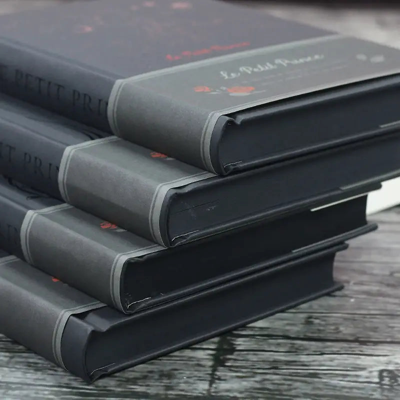 A5 The little prince black paper black paper inner page creative blank black card diary notebook DIY hand-painted hand book