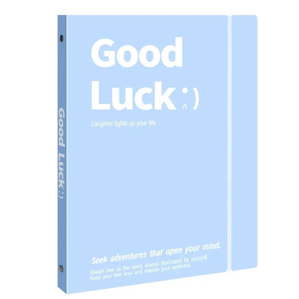 INS Style Loose Leaf A4 File Folder Transparent Detachable Exam Paper Storage Bag Students Stationery Data Book School Office