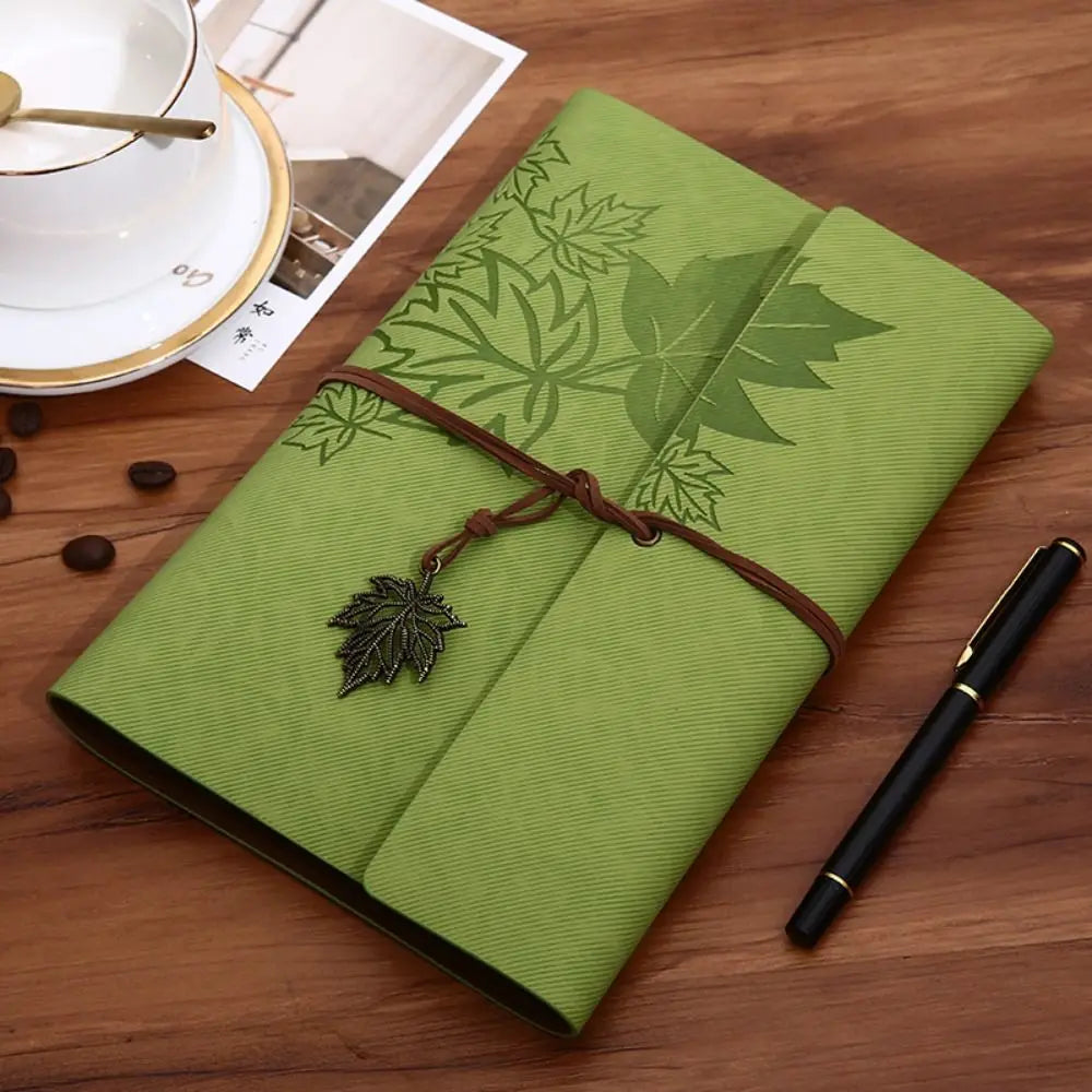 A7/A6/A5 Travelers Vintage Notebook Kraft Paper PU Leather PU Leather Kraft Notebook Loose Leaf Blank Spiral Notebook