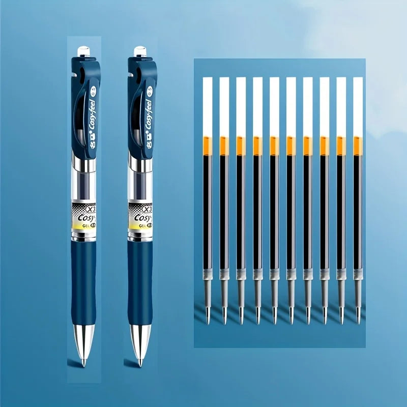 13-Pack Medical Gel Pens with Blue-Black Ink Refills, Medical Prescription Pens, Ink Blue Nurse Retractable Signature Pens, Student Medical Gel Pens, Smooth Writing, No Ink Breakage, Best Gel Pens for Medical Use