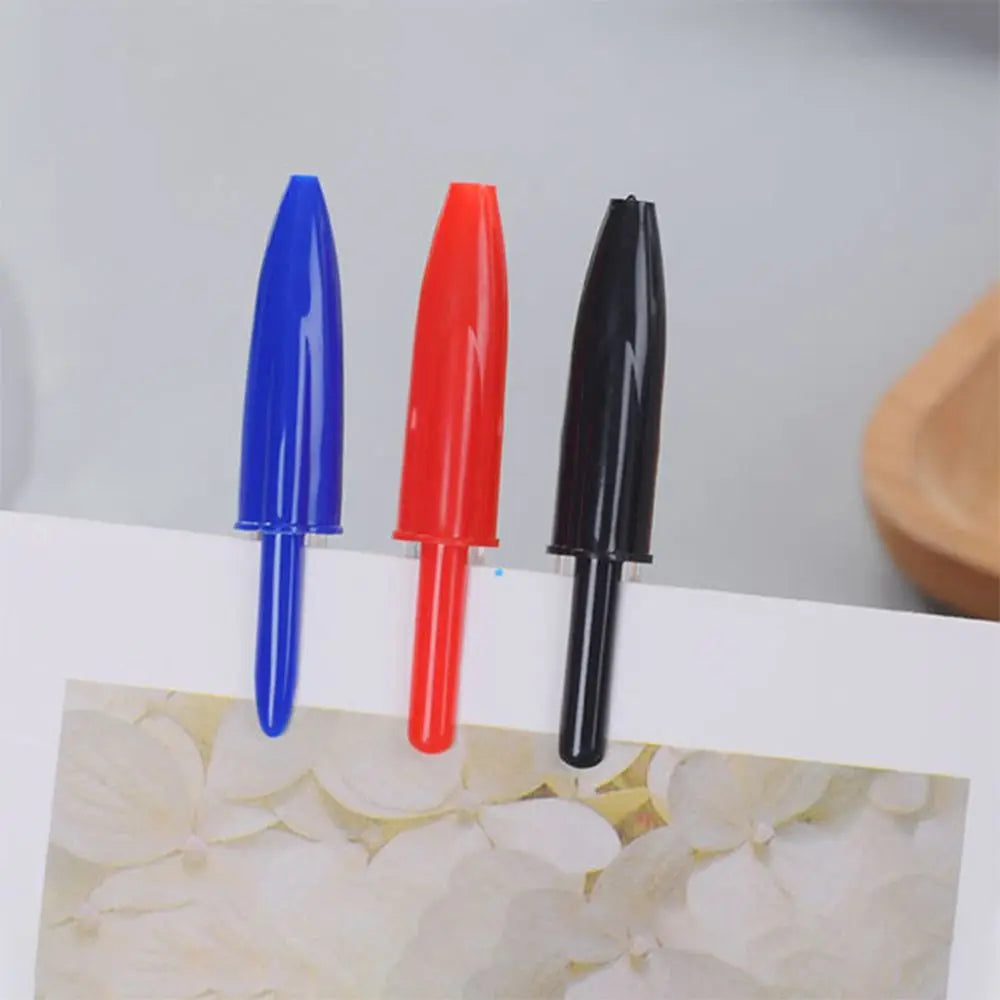 5/10pcs Black/Blue/Red Ink Color 1mm Ballpoint Pen Ball Point Pens Plastic Clear Writing Tool School Office Stationery Supplies