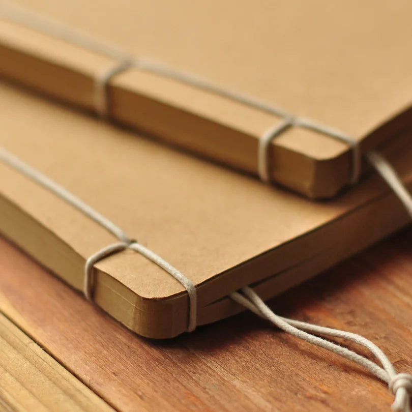 Vintage Handmade Notebook Kraft Paper Sheet Sketch Note book