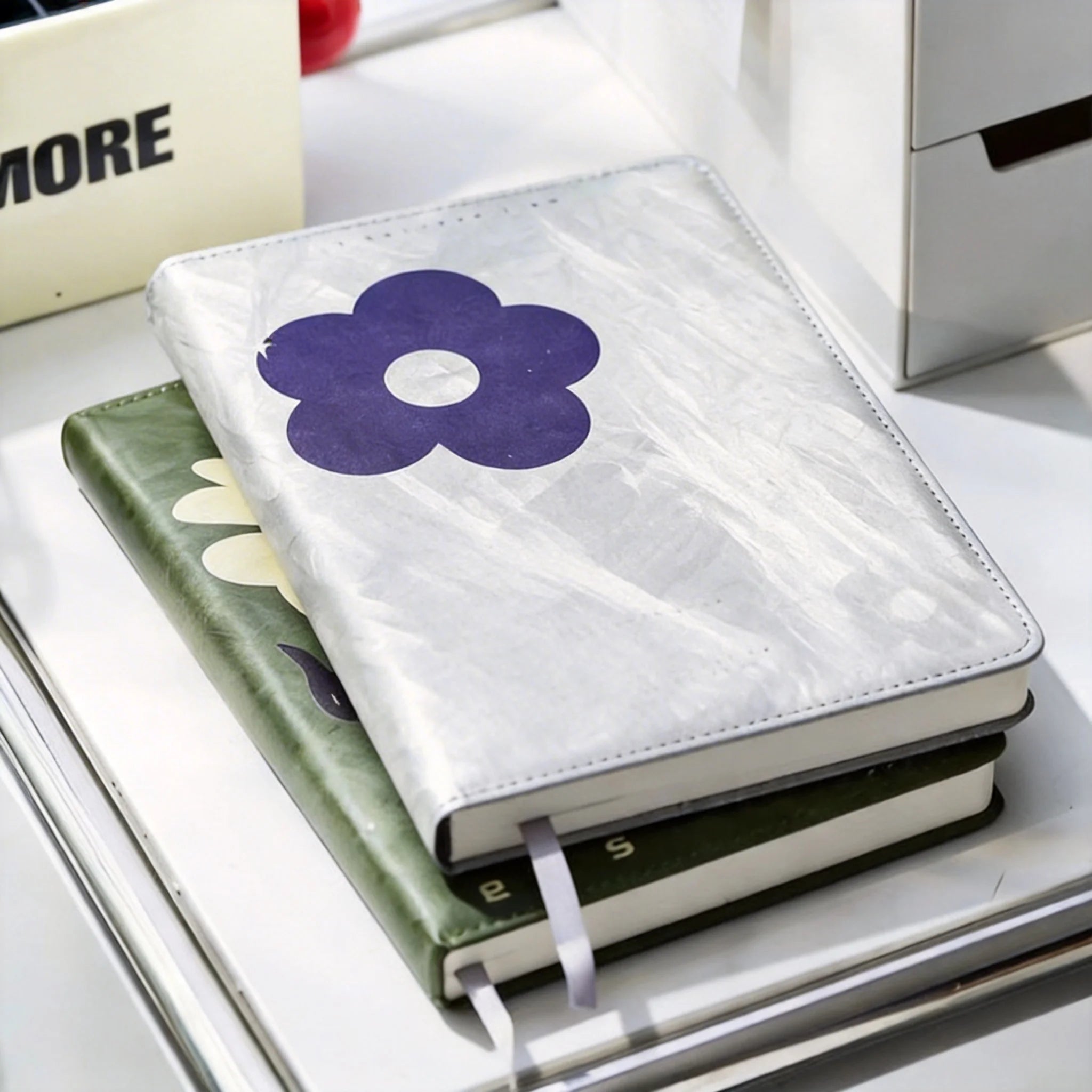 Floral A5 Notebook Hardcover Journal Cute Aesthetic Diary for Girls Student Daily Goal Office Meeting Note Pad Book