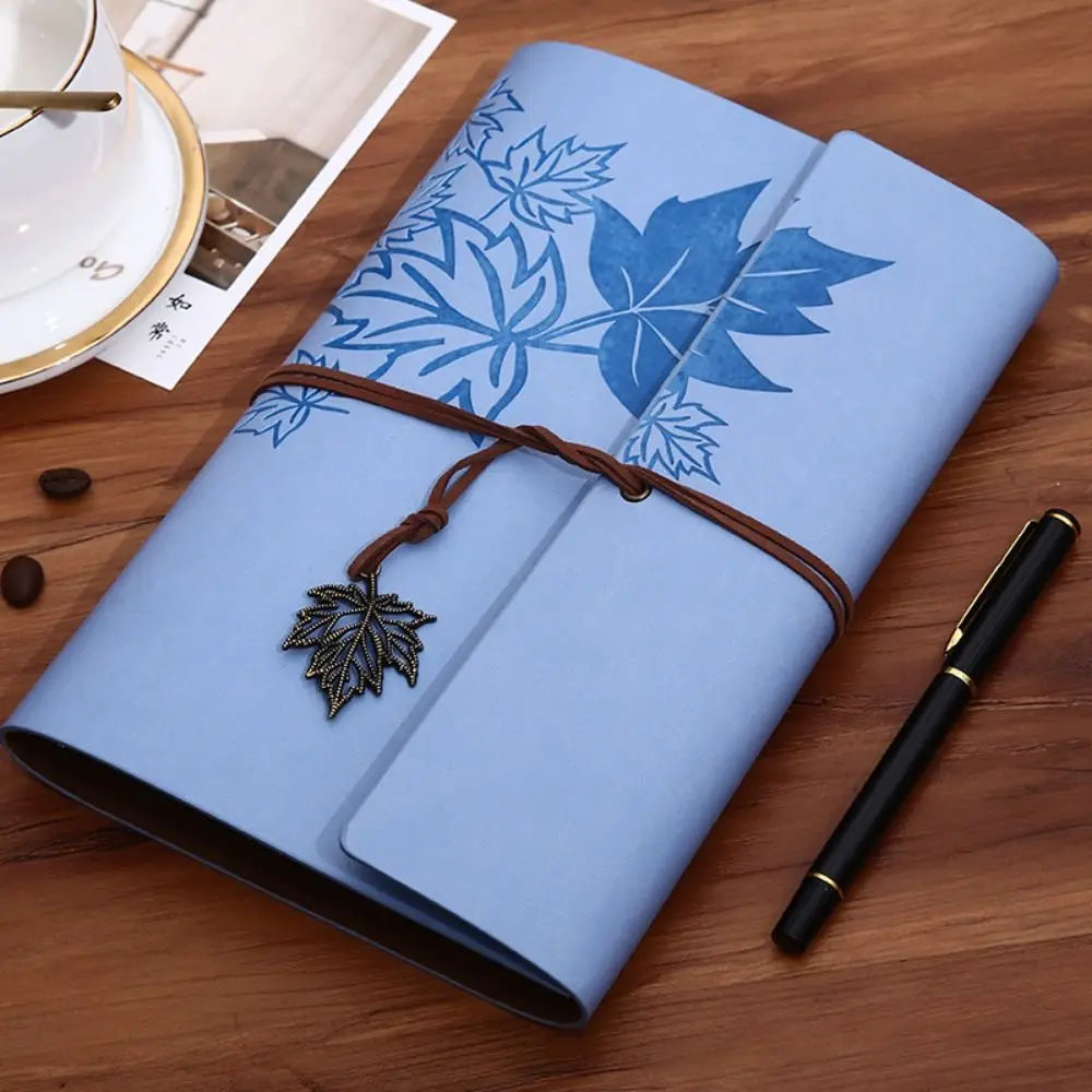 A7/A6/A5 Travelers Vintage Notebook Kraft Paper PU Leather PU Leather Kraft Notebook Loose Leaf Blank Spiral Notebook
