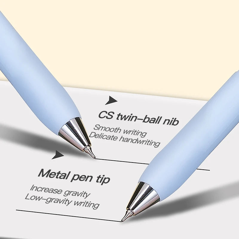4Pcs/Box Minimalist Color Gel Pen Set Soft Grip Press Pen 0.5mm Smooth Writing for Student Exam & Note Taking & Office