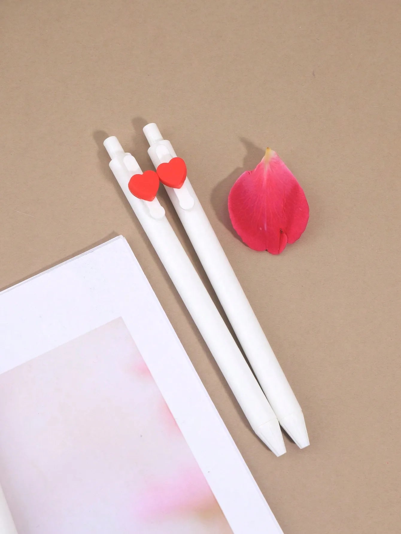 Cute Heart Ballpoint Pens4, Click Retractable Pens Journaling,Valentine Gifts for Her,Best ,Girlfriend,Personalized Love Pens