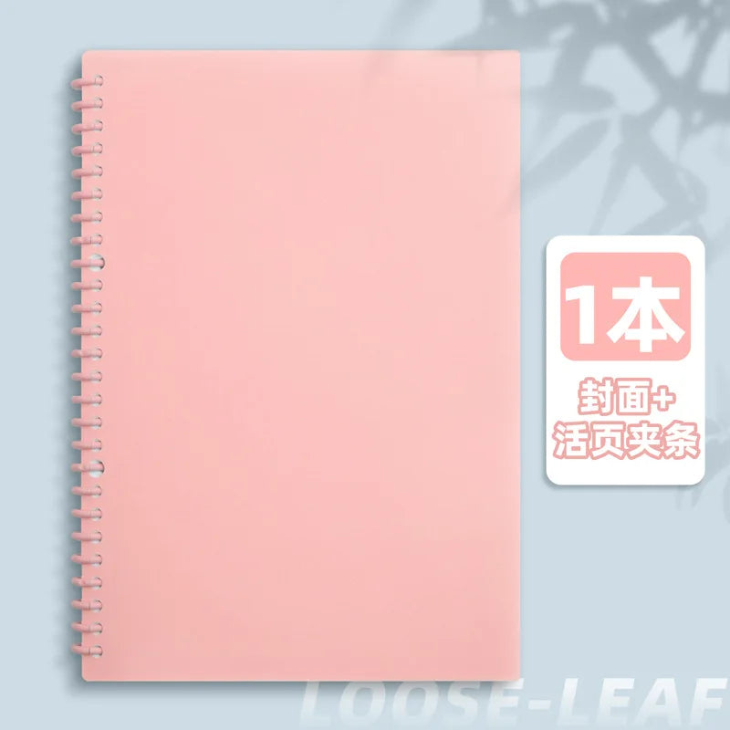 Detachable Spiral Notebook 60 Sheets Macaron Loose Leaf Binder A4/A5/B5 Planner Journal Stationery