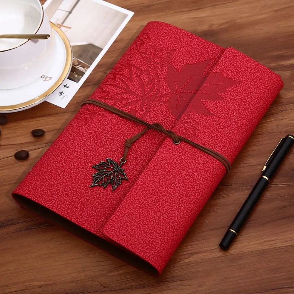 A7/A6/A5 Travelers Vintage Notebook Kraft Paper PU Leather PU Leather Kraft Notebook Loose Leaf Blank Spiral Notebook