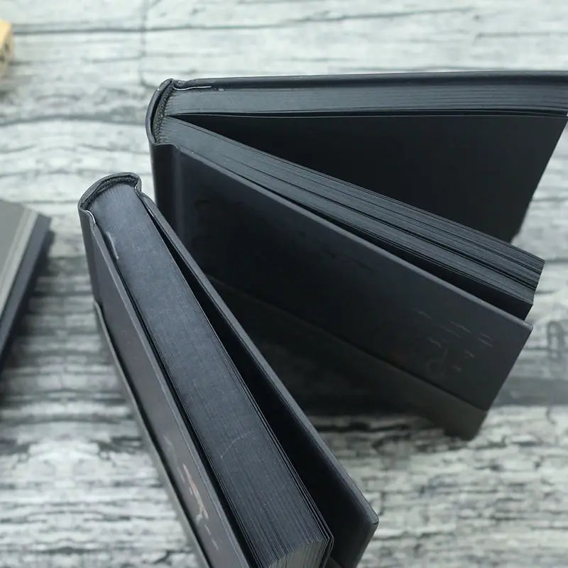 A5 The little prince black paper black paper inner page creative blank black card diary notebook DIY hand-painted hand book