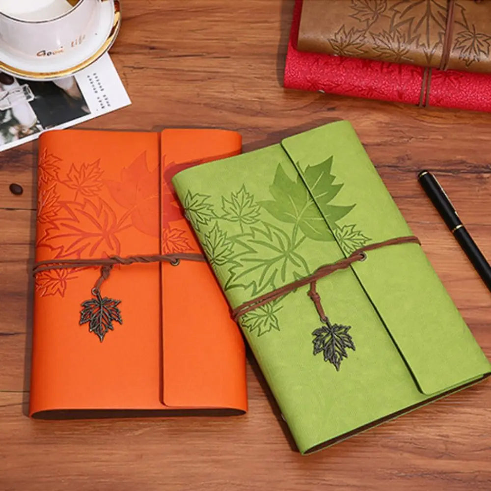 A7/A6/A5 Travelers Vintage Notebook Kraft Paper PU Leather PU Leather Kraft Notebook Loose Leaf Blank Spiral Notebook