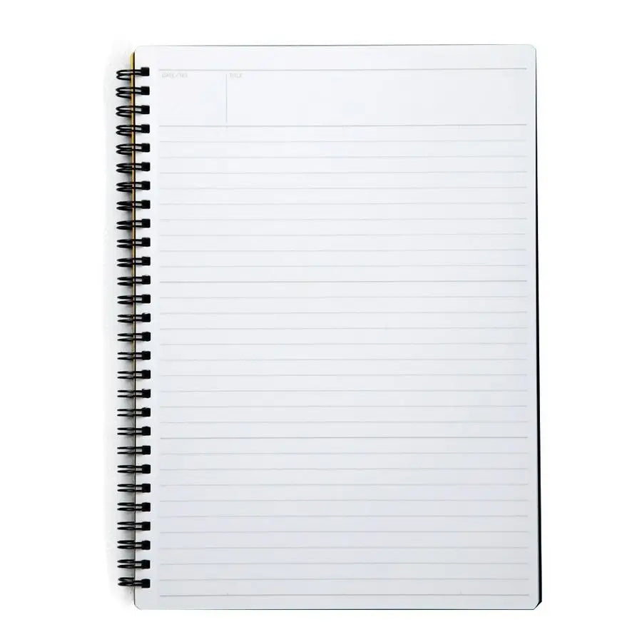 MNEMOSYNE Notebook 9.92 x 7.05 Inches B5, 7mm ruled 30line, 80 Sheets N194A, Black