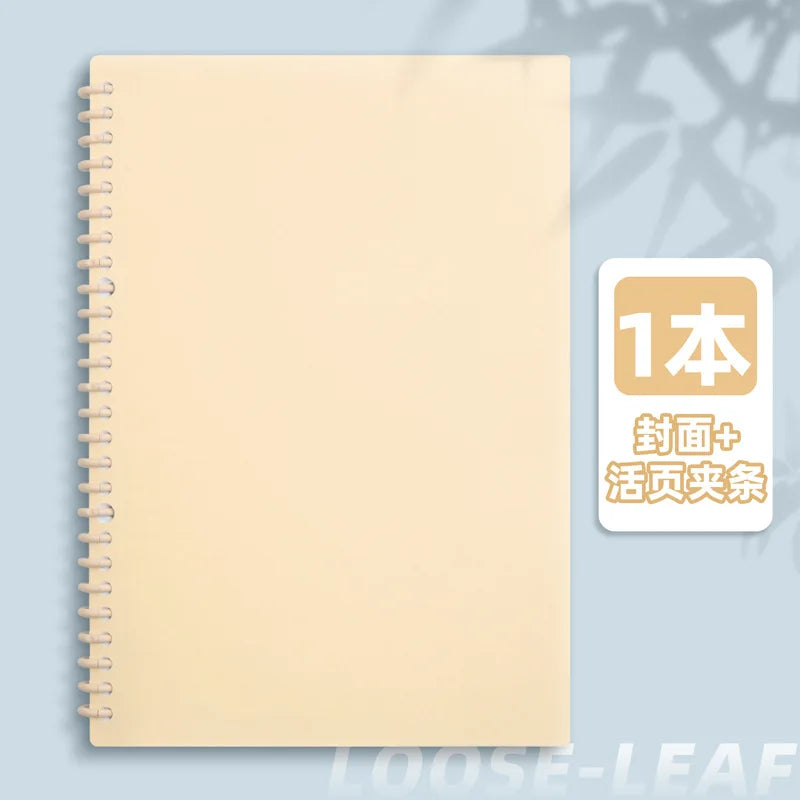 Detachable Spiral Notebook 60 Sheets Macaron Loose Leaf Binder A4/A5/B5 Planner Journal Stationery