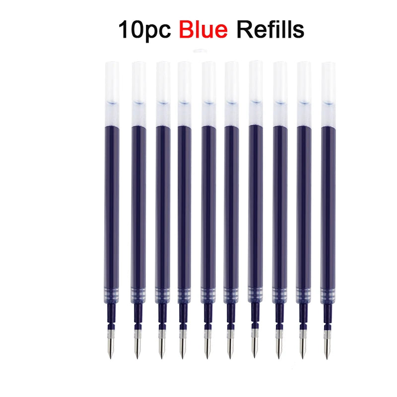 Lopet Kawaii Gel Pens 4pcs Rotating Twist Pen Signature Canetas Panda Cute Black Ink Brush Pens School Office Stationery Supplie