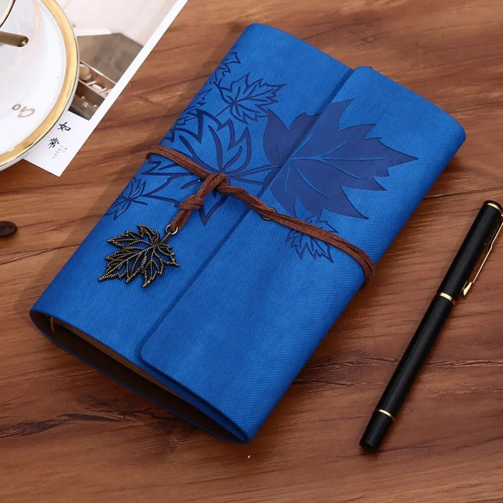 A7/A6/A5 Travelers Vintage Notebook Kraft Paper PU Leather PU Leather Kraft Notebook Loose Leaf Blank Spiral Notebook