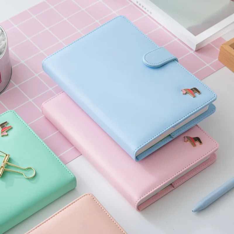 Kawai Handbook Creative Stationery Color Page Illustration Plan Note Diary Schedule Notebook Hand Painted Lovely School Supplies
