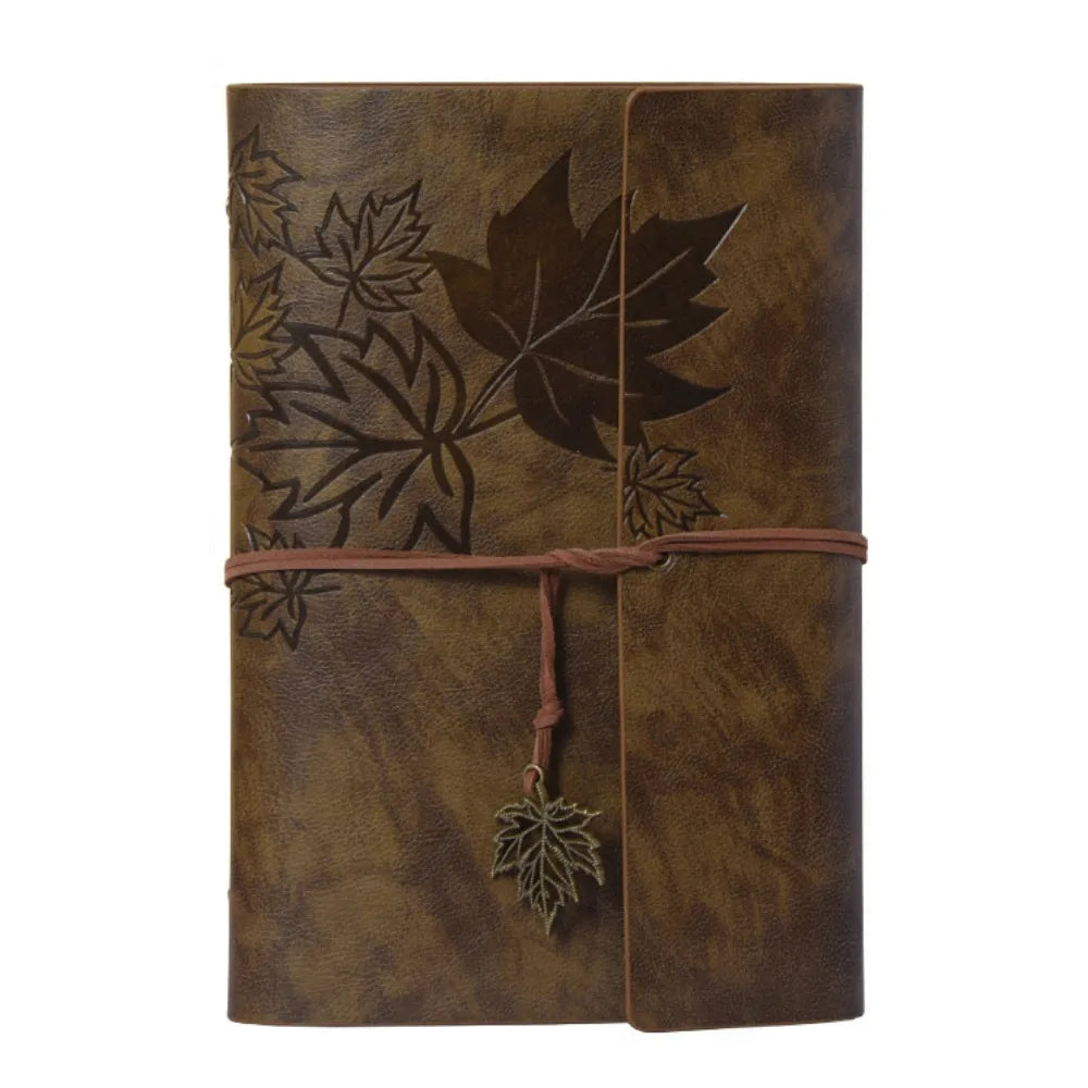 A7/A6/A5 Travelers Vintage Notebook Kraft Paper PU Leather PU Leather Kraft Notebook Loose Leaf Blank Spiral Notebook