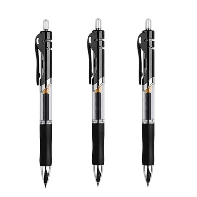 0.5mm Retractable Gel Pens Set Black/red/blue Ink Ballpoint for Writing Refills Office Accessories School Supplies Stationery