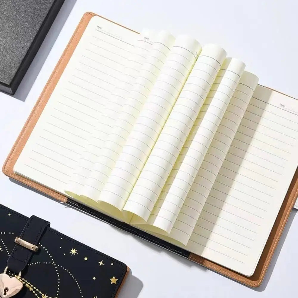 Heart Key Lock Password Notebook Diary Book Stationery A5 Notebook With Lock Love Girl Diary Protecting Secrets