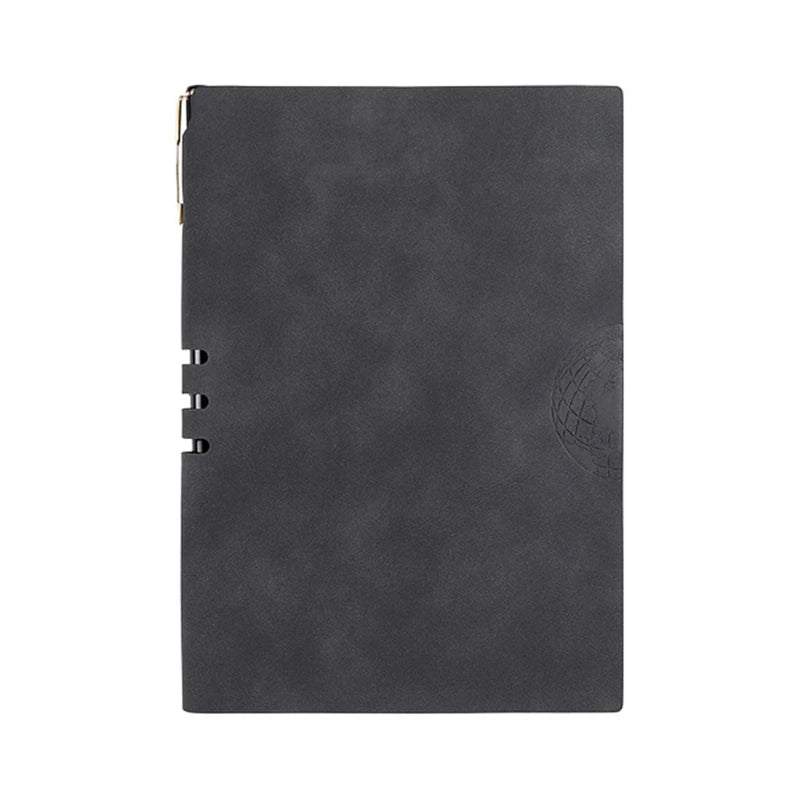 Agenda Organizer Hardcover Note Book Office School Supply PU Leather A5 Notebook Notepad Diary Business Journal Planner W3JD