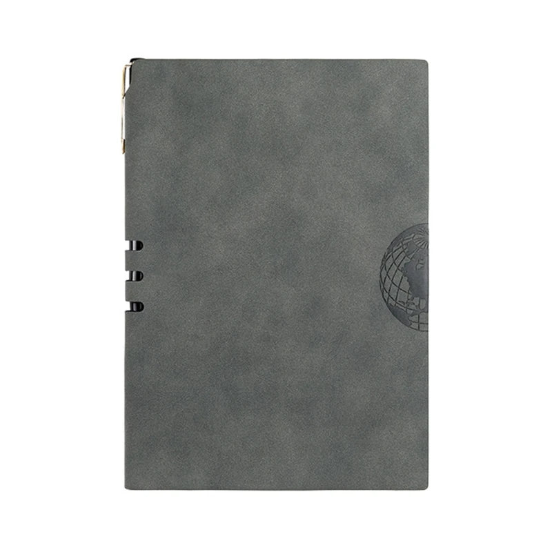Agenda Organizer Hardcover Note Book Office School Supply PU Leather A5 Notebook Notepad Diary Business Journal Planner W3JD