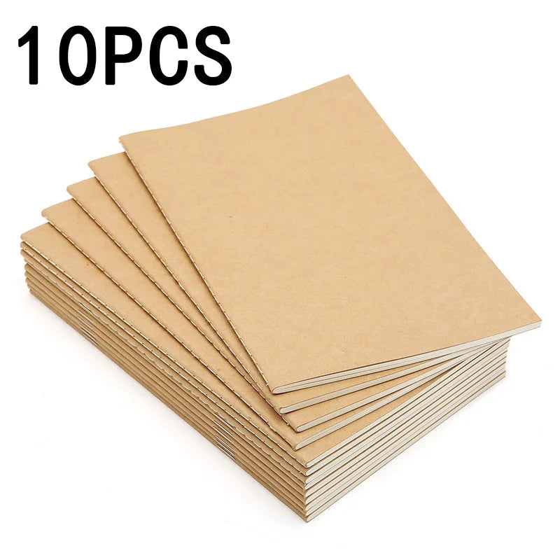 10 Pcs Soft Cover Business Notebooks, for Meetings & Notes. 20x11cm, Stitched Binding, Bulk Pack, Durable