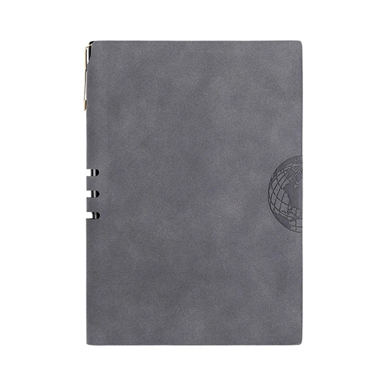Agenda Organizer Hardcover Note Book Office School Supply PU Leather A5 Notebook Notepad Diary Business Journal Planner W3JD