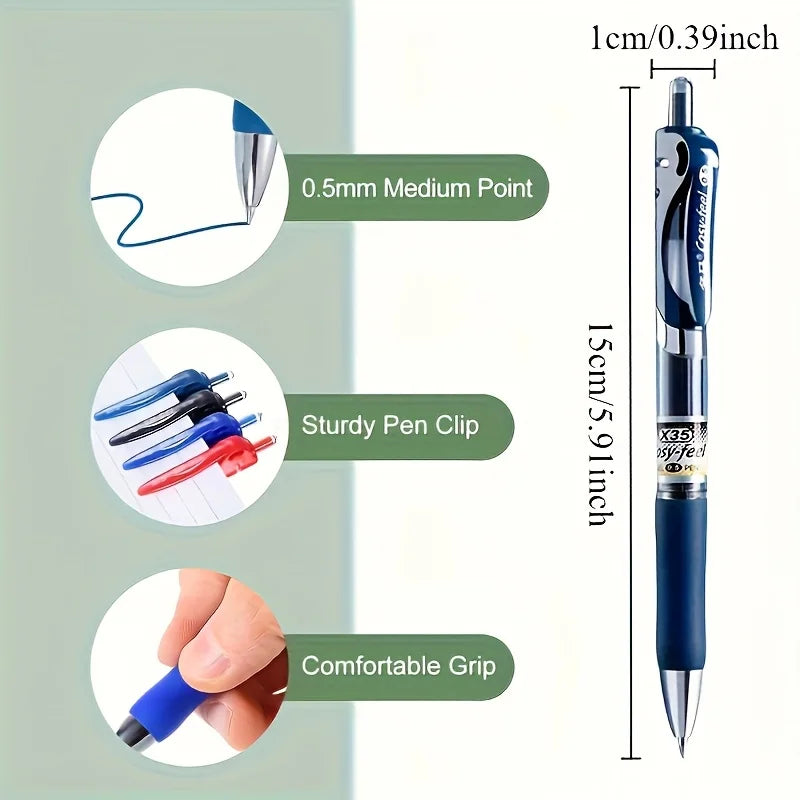 13-Pack Medical Gel Pens with Blue-Black Ink Refills, Medical Prescription Pens, Ink Blue Nurse Retractable Signature Pens, Student Medical Gel Pens, Smooth Writing, No Ink Breakage, Best Gel Pens for Medical Use